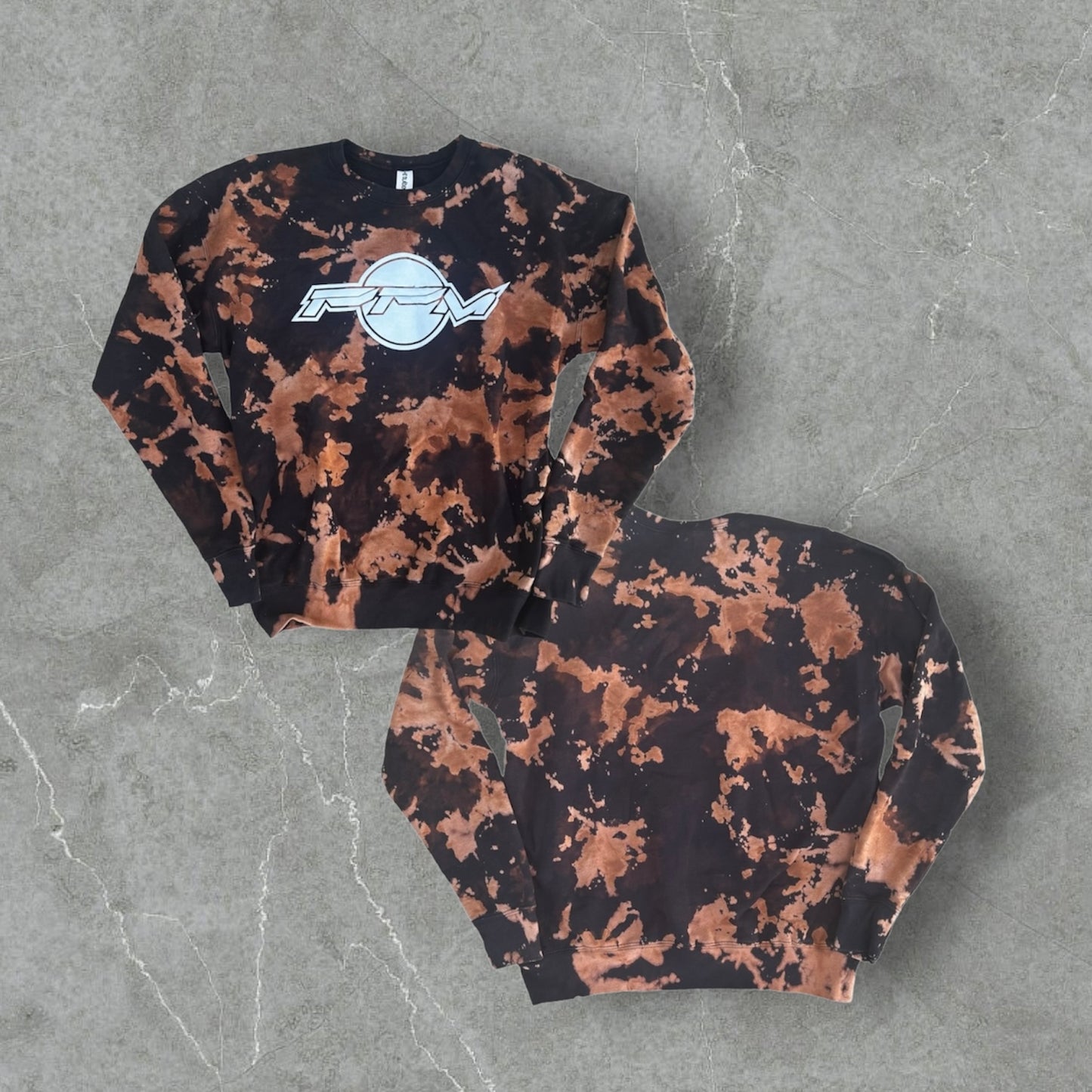PPM Bleach Tie-Dye Crewneck