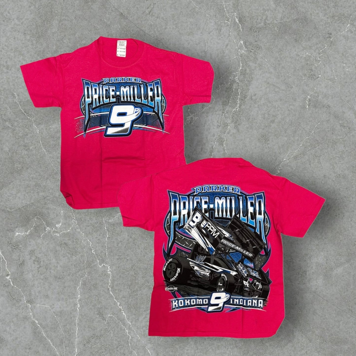 9P 2015 Sprint Car Youth Hot Pink Tee