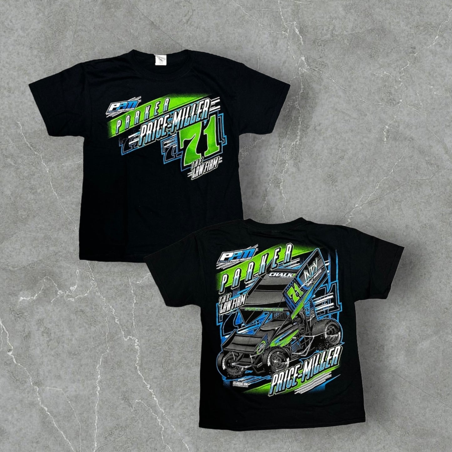 71 Car 2019 Youth Black Tee