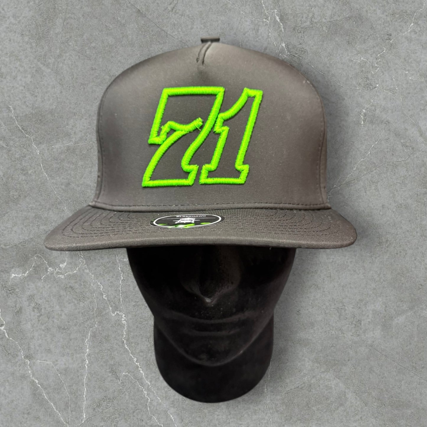 71 Black/Green Hat