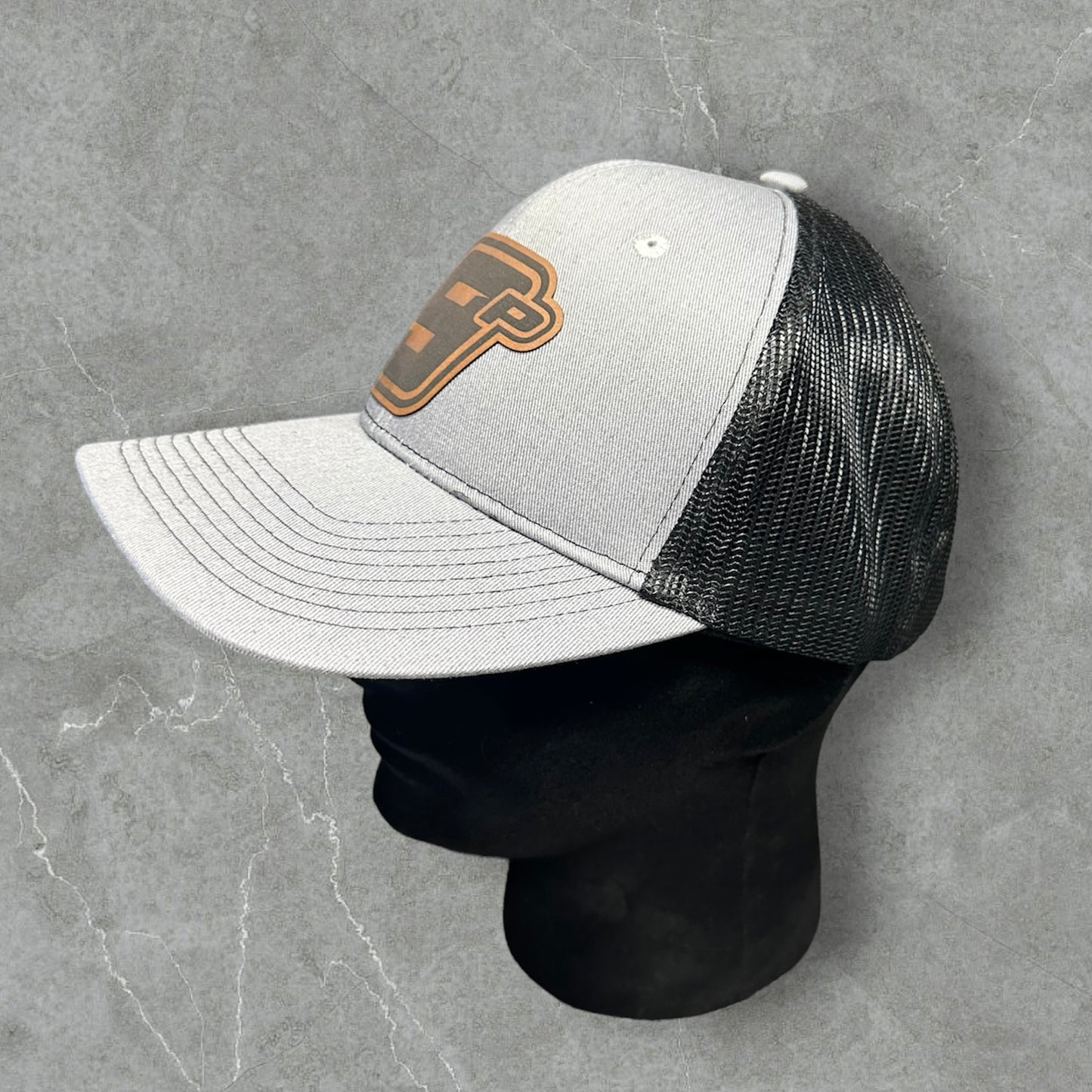 9P Leather Patch Light Grey/Black Hat