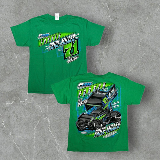 71 Car 2019 Youth Green Tee