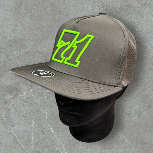 71 Black/Green Hat